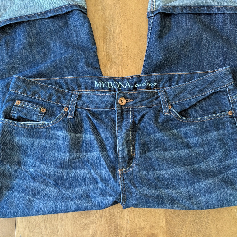 Merona Mid-Rise Blue Denim Jeans - Women's Pants